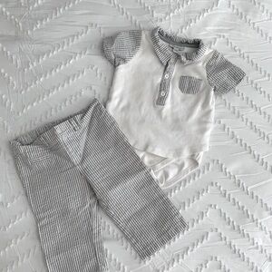2 Piece Striped Baby Outfit Set